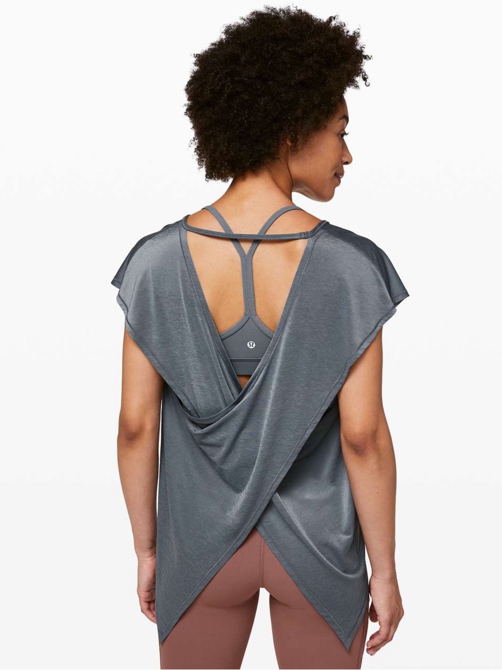 328. Lululemon Playful Practice Short Sleeve
Solar Grey PTP 17” size 12